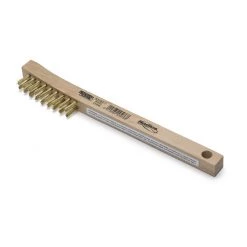 Lincoln Electric Brass Brush with Wood Handle, KH583