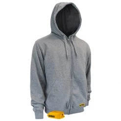 DEWALT Unisex Heated French Terry Cotton Hoodie Bare