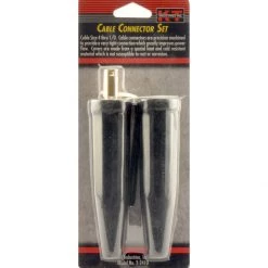 K-T Industries Cable Connector Set 4-1/0 Black, 2-2410