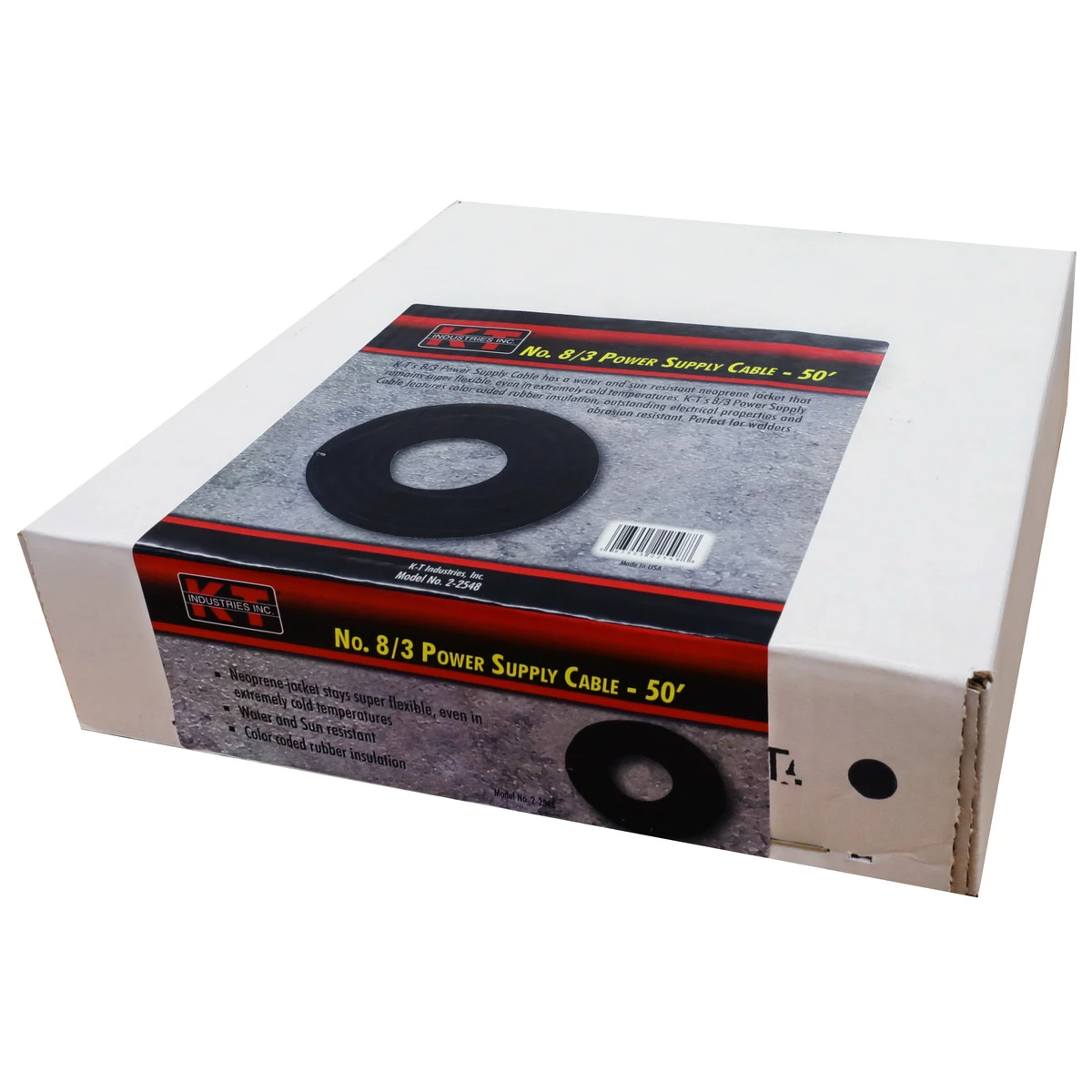 K-T Industries 8/3 Power Lead Cable, 2-2548 4 K-T Industries 8/3 Power Lead Cable, 2-2548 - Image 2