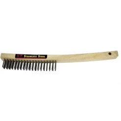 K-T Industries BENT HANDLE Brush Stainless Steel, 5-2225