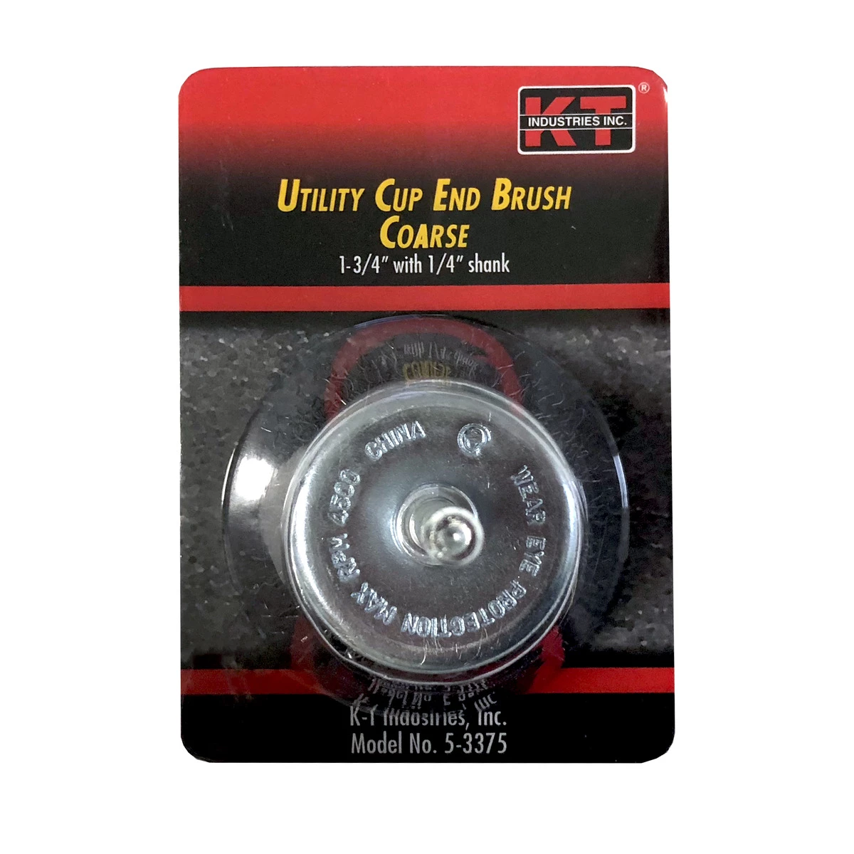 K-T Industries End Cup Brush 1-3/4 IN Coarse, 5-3375 3 K-T Industries End Cup Brush 1-3/4 IN Coarse, 5-3375