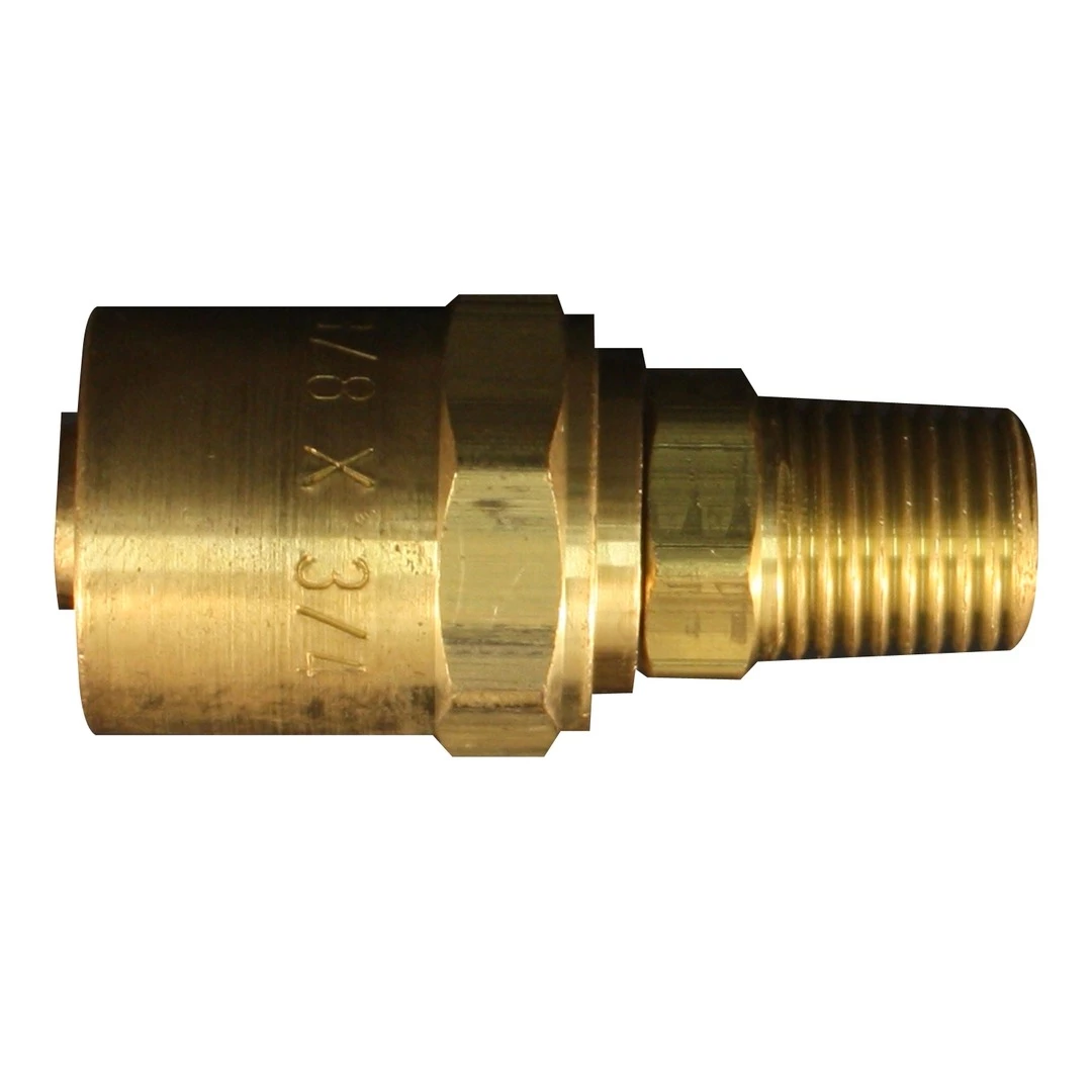 Milton 1/4 IN Mnpt 3/4 IN Od Reusable Hose End Fitting, S-621 3 Milton 1/4 IN Mnpt 3/4 IN Od Reusable Hose End Fitting, S-621