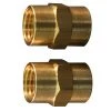 Milton 1/4 IN Fnpt Hex Coupling Hose Fitting - 2-Pack, S-643