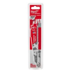 Milwaukee Tool Sawzall Blade with Carbide Teeth, 6 IN, 5 TPI, 48-00-5221
