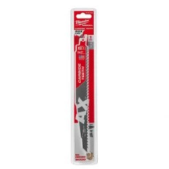 Milwaukee Tool Sawzall Blade with Carbide Teeth, 9 IN, 5 TPI, 48-00-5226