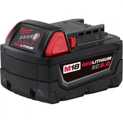 Milwaukee Tool RedLithium 5.0 AH Battery Pack, M18, 48-11-1850