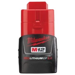 Milwaukee Tool RedLithium 2.0 AH Cp Battery, M12, 48-11-2420