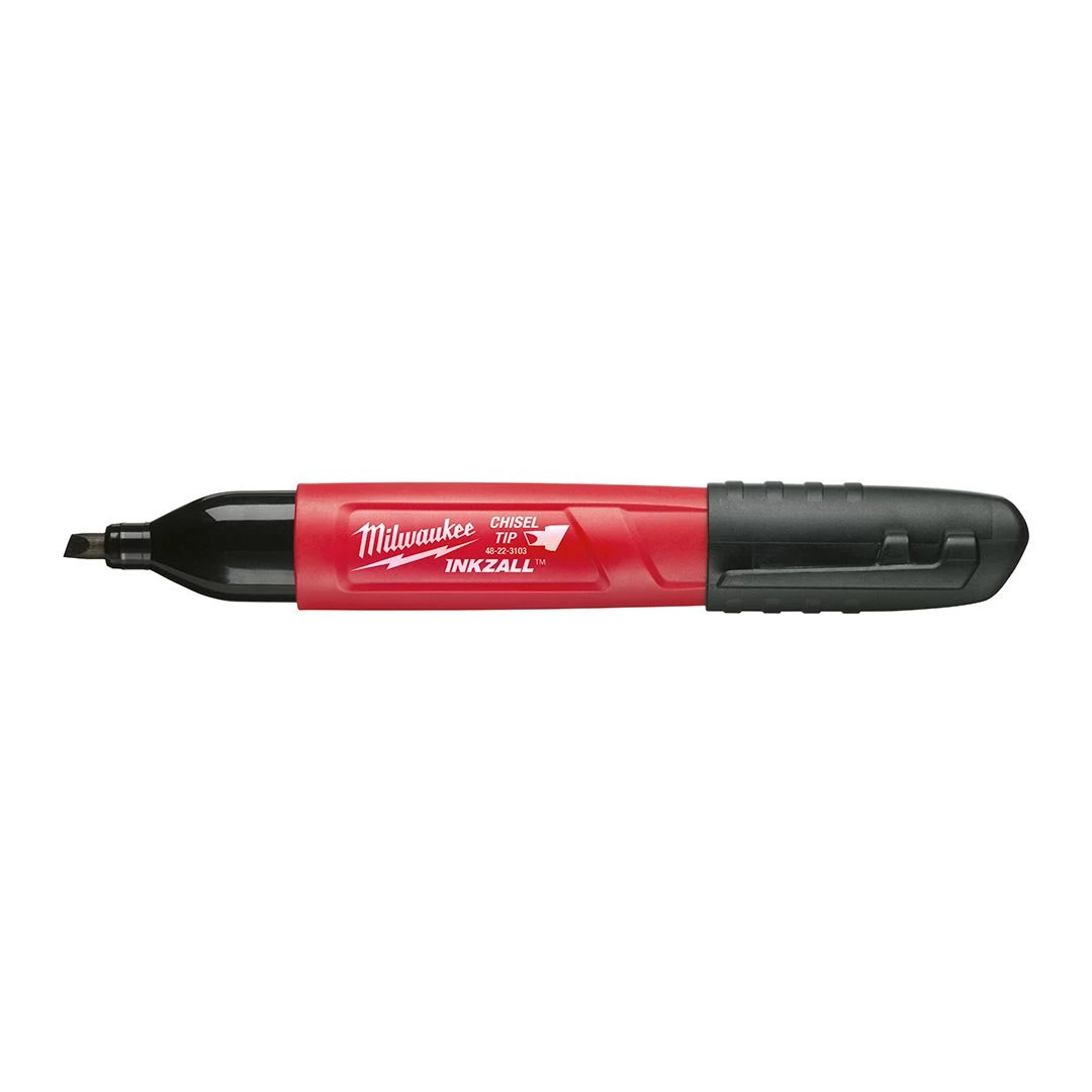 Milwaukee Tool Inkzall Marker, Medium, Chisel Black, 48-22-3103 3 Milwaukee Tool Inkzall Marker, Medium, Chisel Black, 48-22-3103
