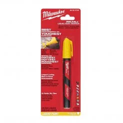 Milwaukee Tool Inkzall Liquid Paint Marker, Yellow, 48-22-3722