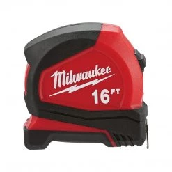 Milwaukee Tool Compact Tape Measure, 48-22-6616, 16 FT
