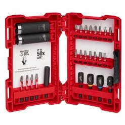 Milwaukee Tool Shockwave Drive And Fasten Set, 26-Pieces, 48-32-4408