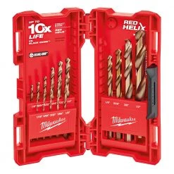 Milwaukee Tool Cobalt Red Helix Bit Kit, 15-Piece, 48-89-2331