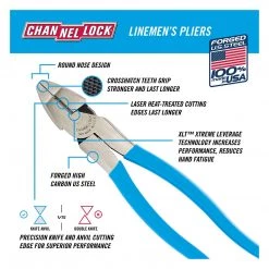Channellock Hl Linemens Pliers, 369, 9.5 IN -Tools Elegant shop sftp a s assets20200603000000093