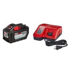 Milwaukee Tool RedLithium High Output HD12.0 Battery Pack with Rapid Charger, M18, 48-59-1200