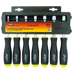 Bondhus Hollow Shaft Nut Driver, 7-Piece, 48445