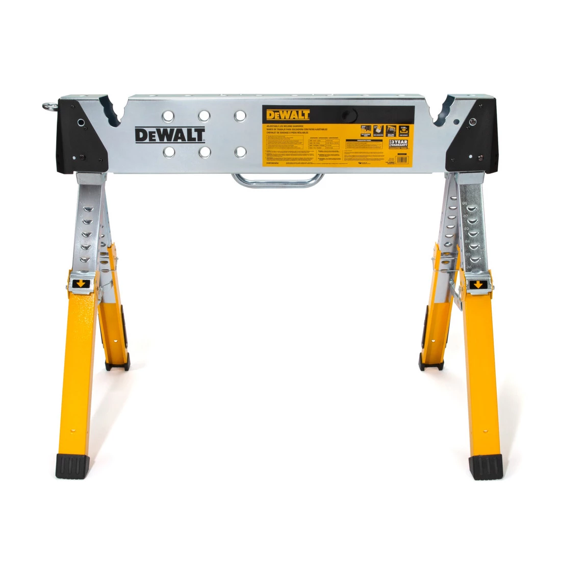 DEWALT Adjustable Height Portable Steel Welding Sawhorse, 92799 5 DEWALT Adjustable Height Portable Steel Welding Sawhorse, 92799 - Image 3