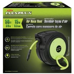 Flexzilla Enclosed Plastic Air Reel, L8250FZ, 3/8 IN x 50 FT