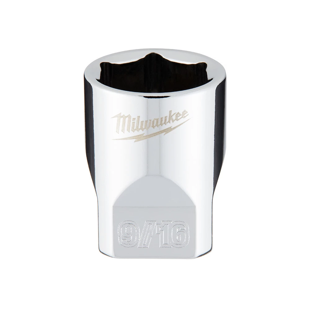 Milwaukee Tool 6-Point 1/4 IN Drive Socket, SAE, 45-34-9010, 9/16 IN 3 Milwaukee Tool 6-Point 1/4 IN Drive Socket, SAE, 45-34-9010, 9/16 IN