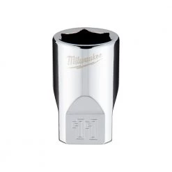 Milwaukee Tool 6-Point 1/4 IN Drive Socket, 45-34-9037, 11 mm