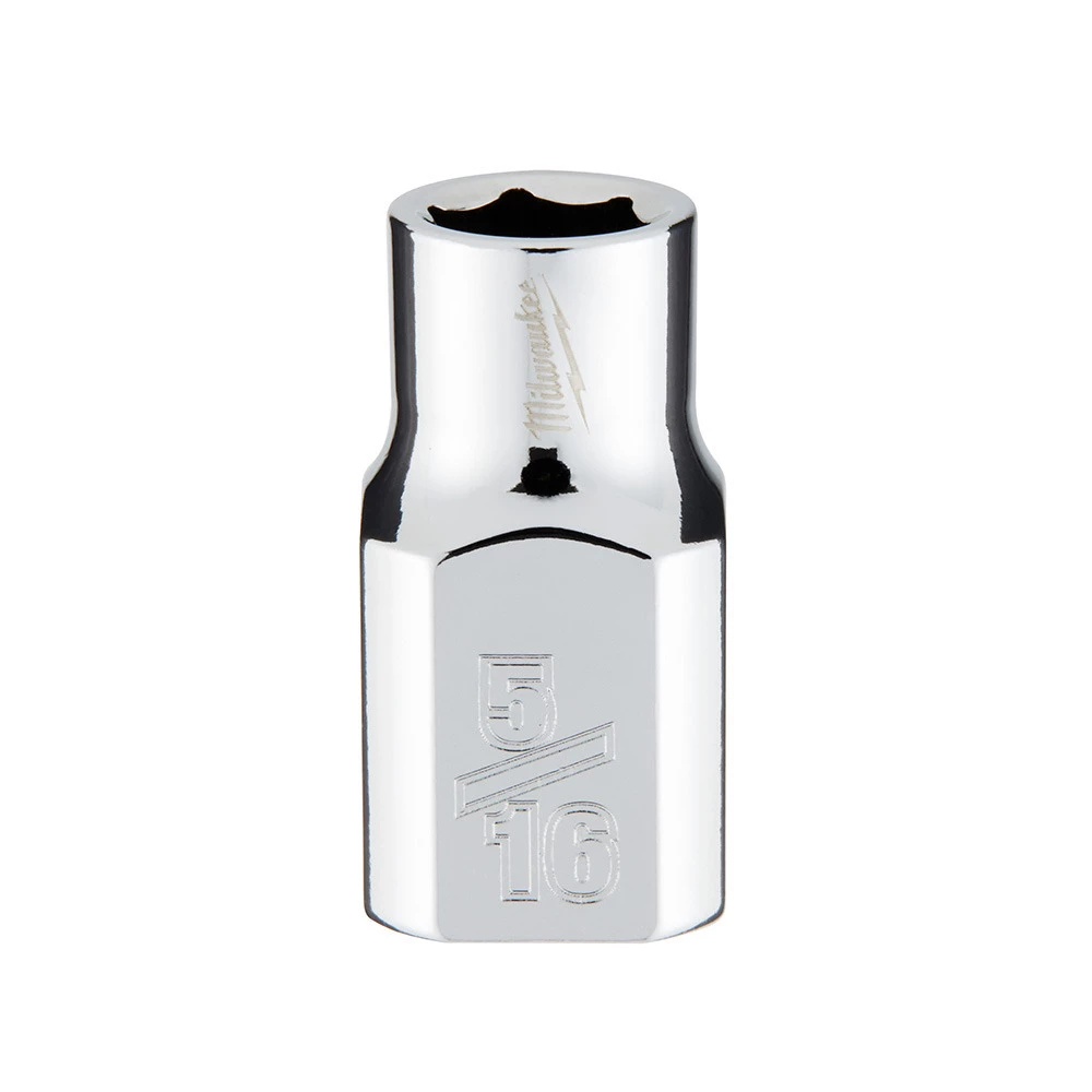 Milwaukee Tool 6-Point 3/8 IN Drive Socket, SAE, 45-34-9061, 5/16 IN 3 Milwaukee Tool 6-Point 3/8 IN Drive Socket, SAE, 45-34-9061, 5/16 IN