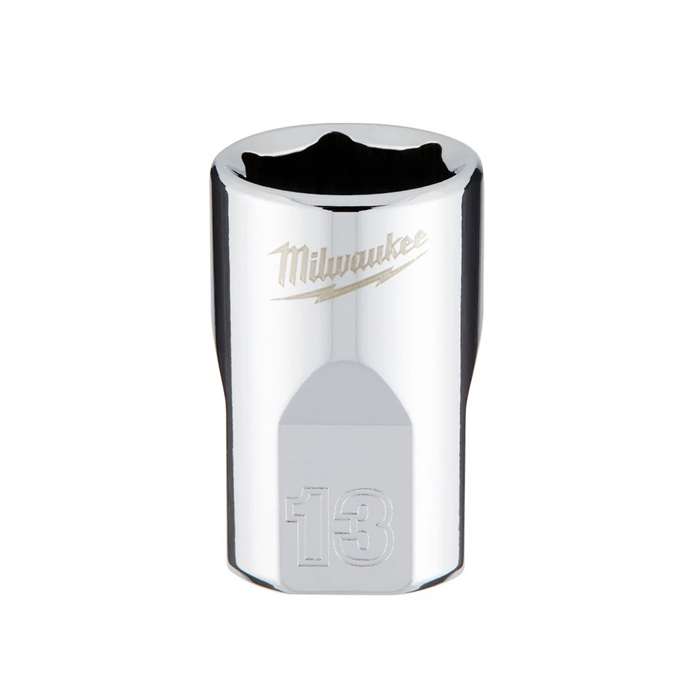 Milwaukee Tool 6-Point 3/8 IN Drive Socket, 45-34-9083, 13 mm 3 Milwaukee Tool 6-Point 3/8 IN Drive Socket, 45-34-9083, 13 mm
