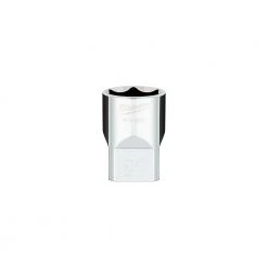 Milwaukee Tool 6-Point 1/2 IN Drive Socket, 45-34-9122, 21 mm