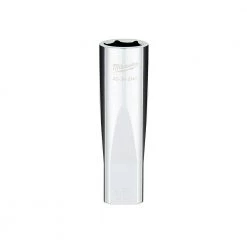 Milwaukee Tool 6-Point 1/2 IN Drive Deep Socket, 45-34-9141, 17 mm