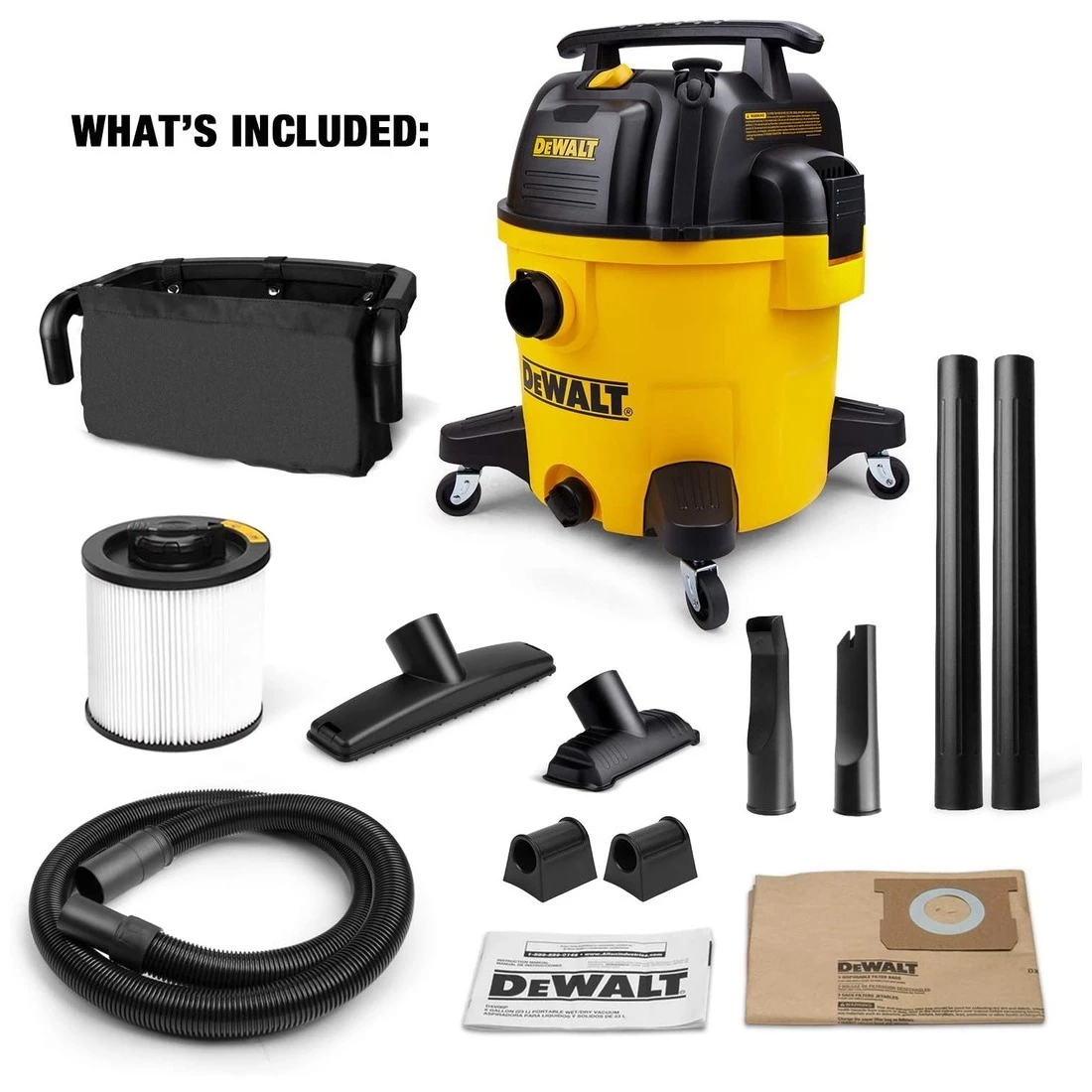 DEWALT Quiet Poly Wet & Dry Vacuum, DXV10P, 10 Gallon 3 DEWALT Quiet Poly Wet & Dry Vacuum, DXV10P, 10 Gallon