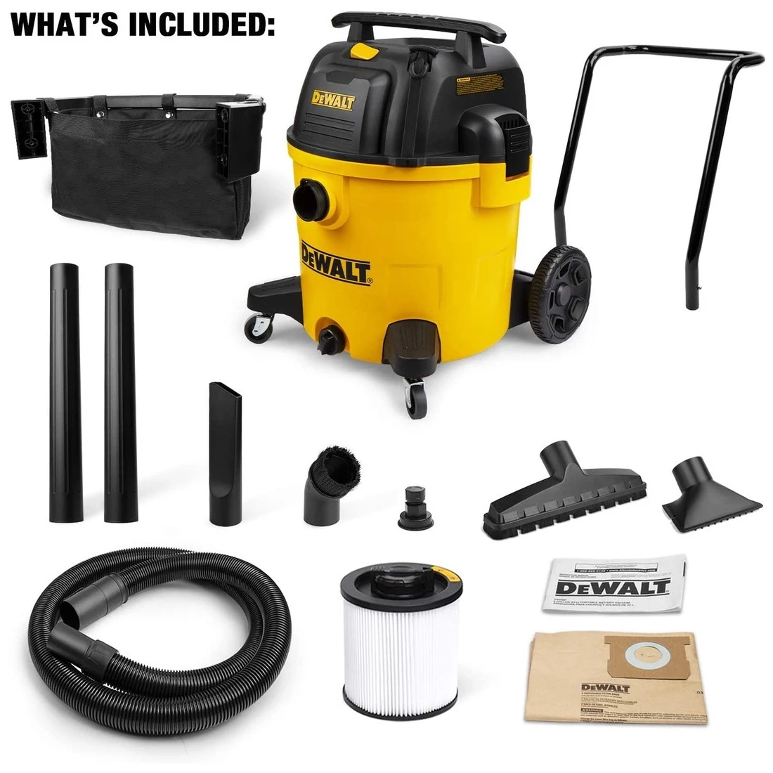 DEWALT Quiet Poly Wet & Dry Vacuum, DXV14P, 14 Gallon 3 DEWALT Quiet Poly Wet & Dry Vacuum, DXV14P, 14 Gallon
