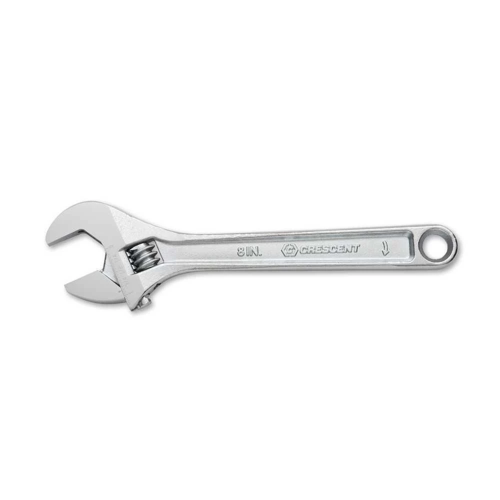 Crescent Carded Adjustable Chrome Wrench, AC28VS, 8 IN 3 Crescent Carded Adjustable Chrome Wrench, AC28VS, 8 IN
