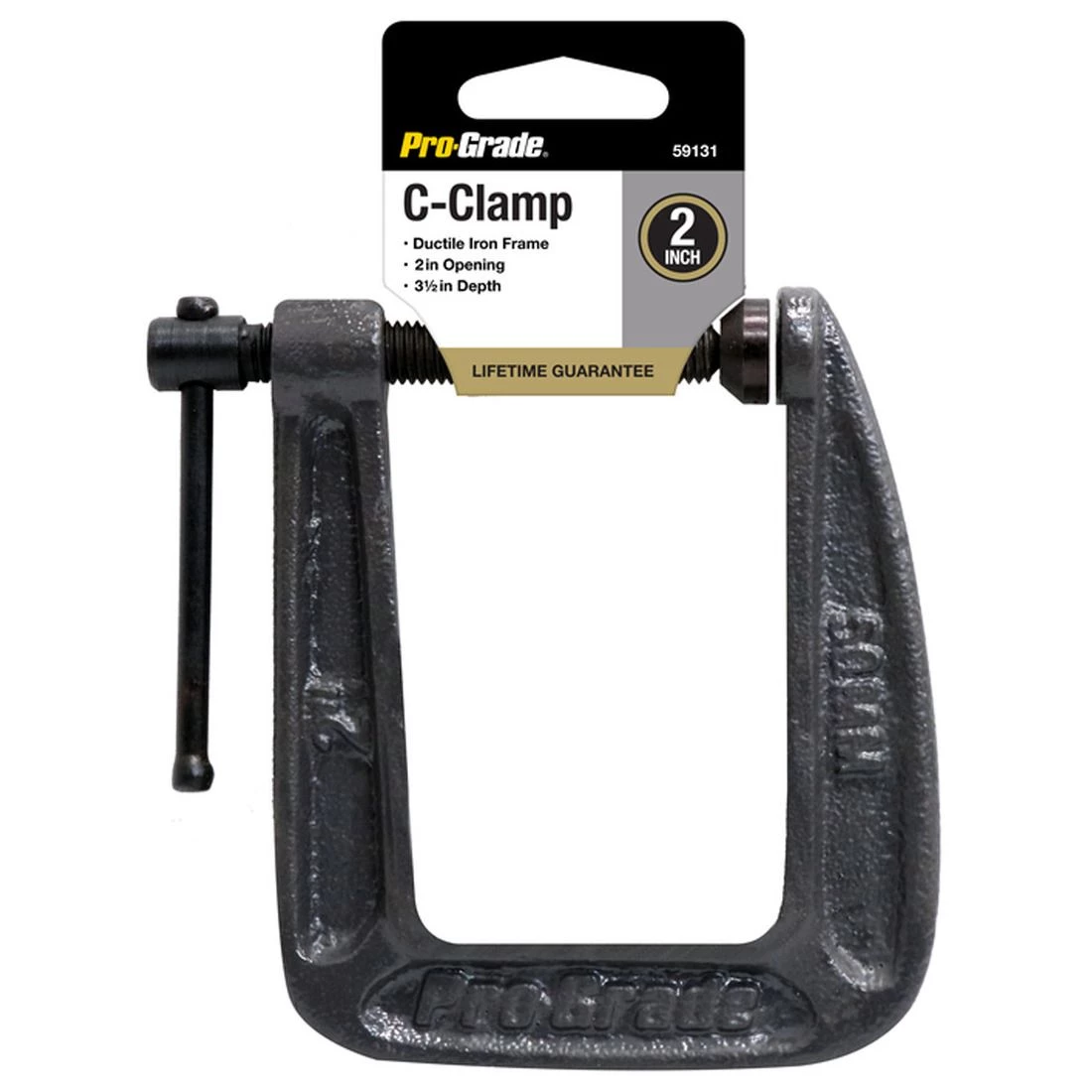 Pro-Grade C-Clamp (Deep Throat), 2 IN X 3-1/2 IN, 59131 3 Pro-Grade C-Clamp (Deep Throat), 2 IN X 3-1/2 IN, 59131