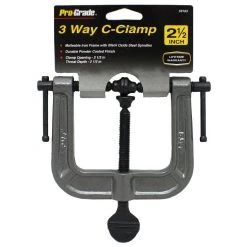 Pro-Grade 3-Way C-Clamp, 2-1/2 IN, 59163