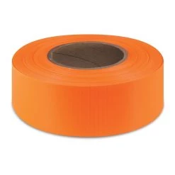 IPG Flagging Ribbon, 1.18 IN x 50 YDS, 6880, Orange Glow