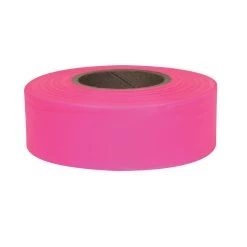 IPG Flagging Ribbon, 1.18 IN x 50 YDS, 6881, Pink Glow