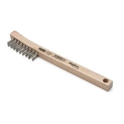 Lincoln Electric Stainless Steel Brush with Wood Handle, KH581