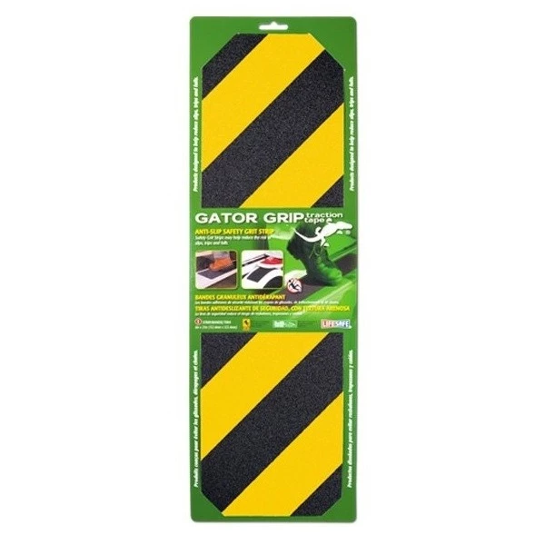 Lifesafe Anti-Slip Safety Grit Strip, Yellow / Black, 6 IN x 21 FT, RE630YB 3 Lifesafe Anti-Slip Safety Grit Strip, Yellow / Black, 6 IN x 21 FT, RE630YB