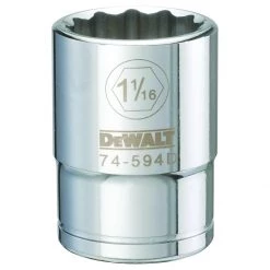 DEWALT 12-Point 3/4 IN Drive Socket, Sae, DWMT74594OSP, 1-1/16 IN
