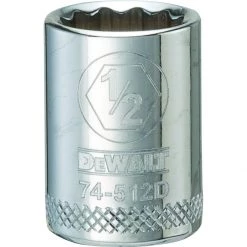 DEWALT 12-Point 3/8 IN Drive Socket, SAE, DWMT74512OSP, 1/2 IN