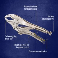 Irwin Plier Locking 10cr Fast Release Red Hand Spn 10 IN, IRHT82573 9 Irwin Plier Locking 10cr Fast Release Red Hand Spn 10 IN, IRHT82573 -Tools Elegant shop sftp a s assets20210520000000096