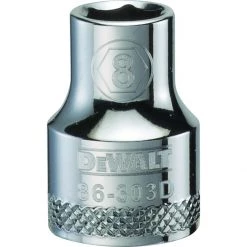 DEWALT 6-Point 3/8 IN Drive Socket, DWMT86303OSP, 8 mm