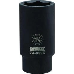 DEWALT 6-Point 1/2 Drive Deep Impact Socket, DWMT74659OSP, 1-1/8 IN