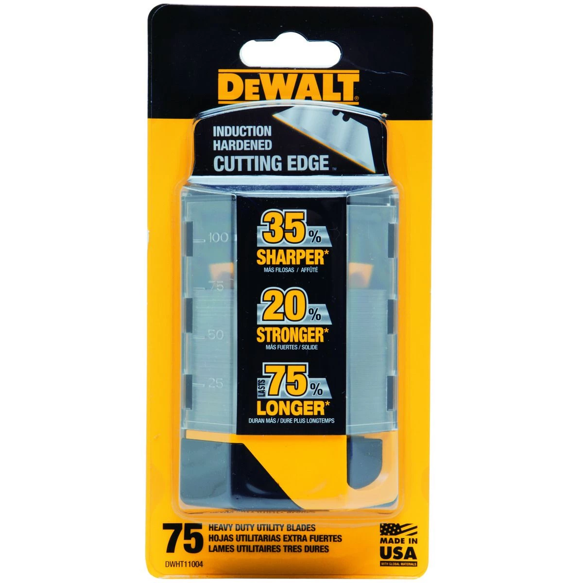 DEWALT Heavy Duty Utility Blade, 75-Pack, DWHT11004 4 DEWALT Heavy Duty Utility Blade, 75-Pack, DWHT11004 - Image 2