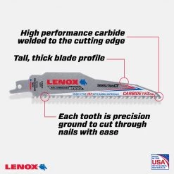 Lenox Lenox 6-In 6-TPI Demolition Reciprocating Saw Blade, 1832118 -Tools Elegant shop sftp a s assets20210521000000149