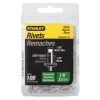 Stanley White Aluminum Rivets, 1/8 IN, 100-Pack, PAA42W-1B -Tools Elegant shop sftp a s assets20210521000000162