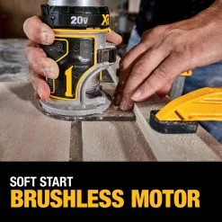 DEWALT Variable Speed Brushless Fixed Cordless Router (Bare Tool), 1/4 IN, 20V MAX, DCW600B -Tools Elegant shop sftp a s assets20210521000000176
