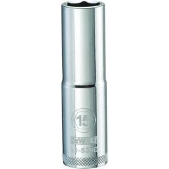 DEWALT 6-Point 1/2 IN Drive Deep Socket, DWMT93530OSP, 15 mm