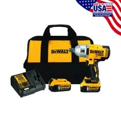 DEWALT Brushless High Torque Impact Wrench Kit, 20V MAX XR, 3/4 IN, DCF897P2
