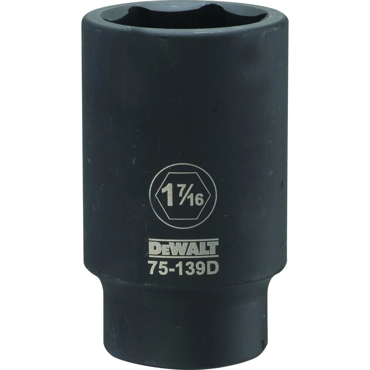 DEWALT 6-Point 3/4 Drive Deep Impact Socket, DWMT75139OSP, 1-7/16 IN 3 DEWALT 6-Point 3/4 Drive Deep Impact Socket, DWMT75139OSP, 1-7/16 IN