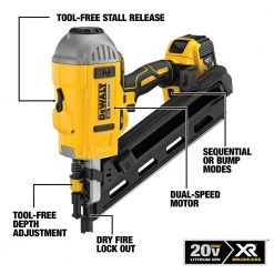 DEWALT Lithium-Ion Brushless Dual Speed Framing Nailer, 20V MAX XR, DCN692M1 11 DEWALT Lithium-Ion Brushless Dual Speed Framing Nailer, 20V MAX XR, DCN692M1 -Tools Elegant shop sftp a s assets20210524000000079